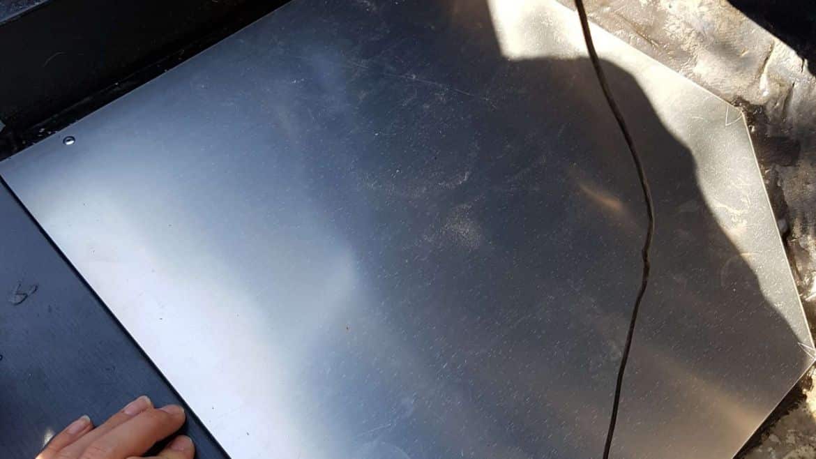 Mise en place d&rsquo;une plaque aluminium