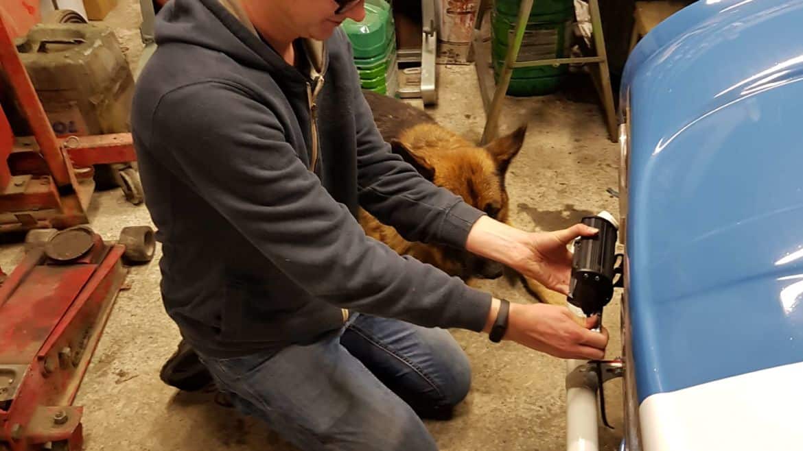 Installation des phares longues portées