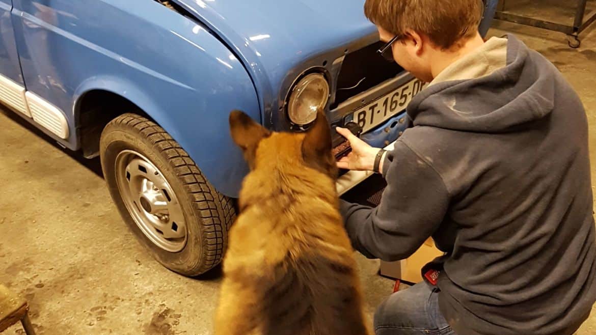 Installation des phares longues portées